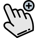 Hands And Gestures, Hand, Pointer, ui, interface, computer mouse, Cursor Gainsboro icon