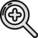 Loupe, Zoom in, Multimedia, magnifying glass, interface, Tools And Utensils, ui, lens Black icon