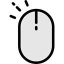 Technological, computer mouse, electronic, technology, Mouse, computing, electronics, clicker Gainsboro icon