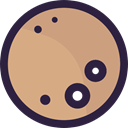 weather, Astronomy, Moon Phase, meteorology, nature, Moon, full moon Tan icon