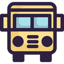vehicle, transport, transportation, education, school bus, Public transport, Automobile DarkSlateGray icon