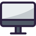 technology, Computer, monitor, television, screen, Tv DarkSlateGray icon
