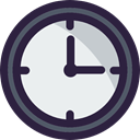 Clock, tool, time, miscellaneous, square, watch, Tools And Utensils DarkSlateGray icon