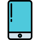 electronics, mobile phone, cellphone, smartphone, Communications, technology, touch screen MediumTurquoise icon