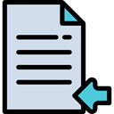 Arrow, Archive, document, File, Import, signs, Files And Folders, option Gainsboro icon