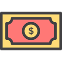 Currency, Money, Business, Dollar, Cash, Notes, Business And Finance DarkSlateGray icon