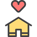 shelter, house, roof, real estate, buildings Black icon