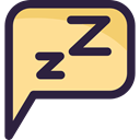 night, Rest, Sleeping, sleep, Healthcare And Medical, speech bubble Khaki icon