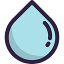 raindrop, Teardrop, nature, Water Drop, drop, weather, water, drops, Rain PowderBlue icon