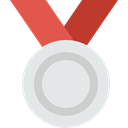 medal, Sports And Competition, sports, second, Silver Medal, Prize Icon