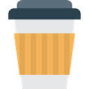 hot drink, Coffee, Paper Cup, coffee cup, Food And Restaurant, Coffee Shop, Take Away, food SandyBrown icon