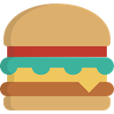 Burger, hamburger, junk food, Fast food, Food And Restaurant, food, sandwich BurlyWood icon