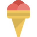 summer, Summertime, sweet, Ice cream, Food And Restaurant, Dessert, food SandyBrown icon