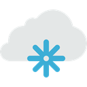 Snow, weather, winter, Frost, Cold, meteorology, snowing Gainsboro icon