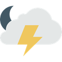 weather, lightning, Storm, meteorology, Cloud, sky Gainsboro icon