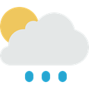 Storm, meteorology, Rain, weather, sky, Summer Rain, rainy Gainsboro icon