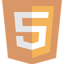 Programming, Brands And Logotypes, html5, Badge, Logo DarkSalmon icon