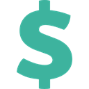 Dollar Symbol, commerce, Bank, Business, Currency, Business And Finance, Money, Commerce And Shopping, exchange LightSeaGreen icon