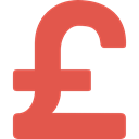 payment method, Business, investment, Pound Sterling, Cash, banking, Money, Business And Finance, pound, Commerce And Shopping IndianRed icon
