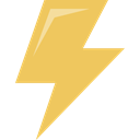 Bolt, electrical, thunder, lightning, technology, miscellaneous, weather, Flash, electricity SandyBrown icon