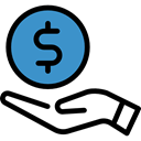 Business And Finance, Dollar Symbol, commerce, Money, Bank, coin, Currency, Business Black icon
