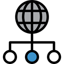 internet, Earth Grid, worldwide, networking, network Black icon