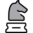 strategy, sports, Game, miscellaneous, chess, horse, knight, piece Black icon