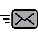 Communications, interface, Email, envelope, Message, mail, Note Black icon