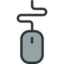 clicker, electronic, electronics, Computer, computing, technology, computer mouse, Technological, Mouse Black icon