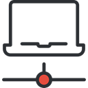 electronic, technology, Computer, computing, Laptop Black icon