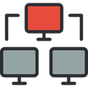 technology, screen, networking, Computer, computing, monitor DarkSlateGray icon