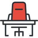 studio, Chair, furniture, table, office, desk, Furniture And Household DarkSlateGray icon