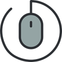 computer mouse, Computer, computing, Technological, technology, electronic, clicker, Mouse, electronics Black icon