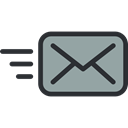 mail, envelope, Email, interface, Communications, Message, Note Black icon