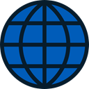world, Earth Globe, Wireless Internet, worldwide, Earth Grid, Globe Grid, internet, Communications DarkCyan icon