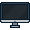 monitor, Computer, television, screen, technology, Tv DarkSlateGray icon