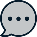 Communications, Multimedia, Chat, speech bubble, Communication, Conversation Silver icon