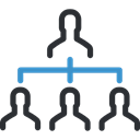 team, Boss, Business, networking, structure, people, group, Hierarchical Structure Black icon