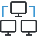 networking, Computer, transfer, computing, technology, Laptop, electronic Black icon