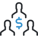 people, Users, men, team, Dollar Symbol, Business And Finance, group, networking Black icon