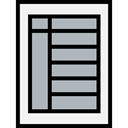 document, table, option, Squares, ui, signs, Excel Silver icon