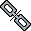 Broken, unlink, Tools And Utensils, ui, interface, linked, Chain Black icon