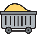 trolley, Industrial, industry, transport Silver icon