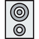 sound, speaker, woofer, loudspeaker, Audio, speakers, electronics, subwoofer, music Lavender icon