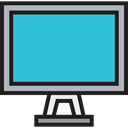 monitor, Tv, Computer, television, screen, technology MediumTurquoise icon