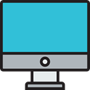 monitor, electronics, screen, technology, Computer, Tv, television MediumTurquoise icon
