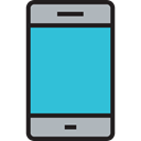cellphone, technology, touch screen, smartphone, electronics, mobile phone MediumTurquoise icon
