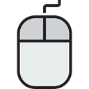 electronic, Technological, clicker, technology, computer mouse, Mouse, electronics, computing Lavender icon