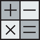 Calculating, technology, education, Technological, maths, calculator Lavender icon