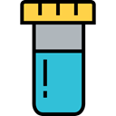 Healthcare And Medical, medical, sample, Test Tube, education, Fluid, science, laboratory Black icon